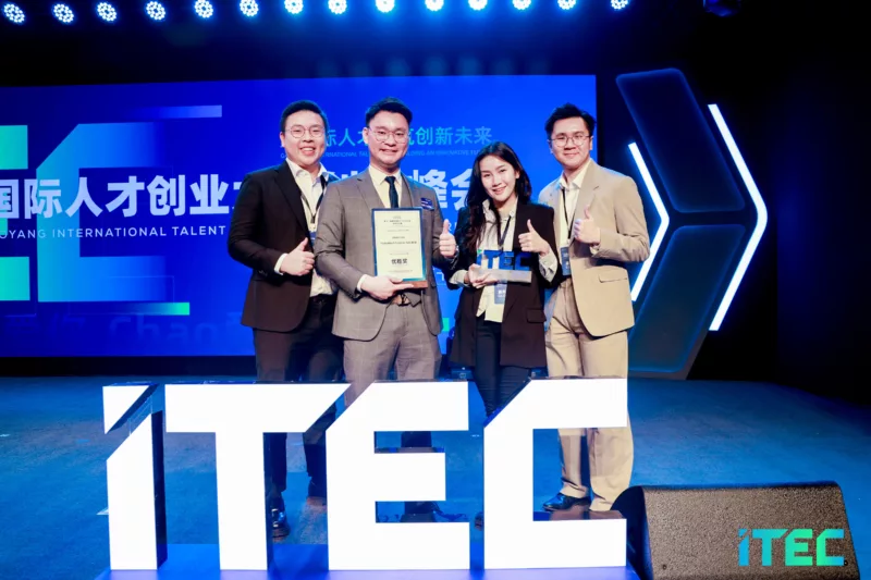 Image: From left to right, Virtualtech Frontier’s team members, Kendrick Tan (CFOO), Jason Low (CEO), Angeline Seah (CPO) & Jun Cheong (CMO)
